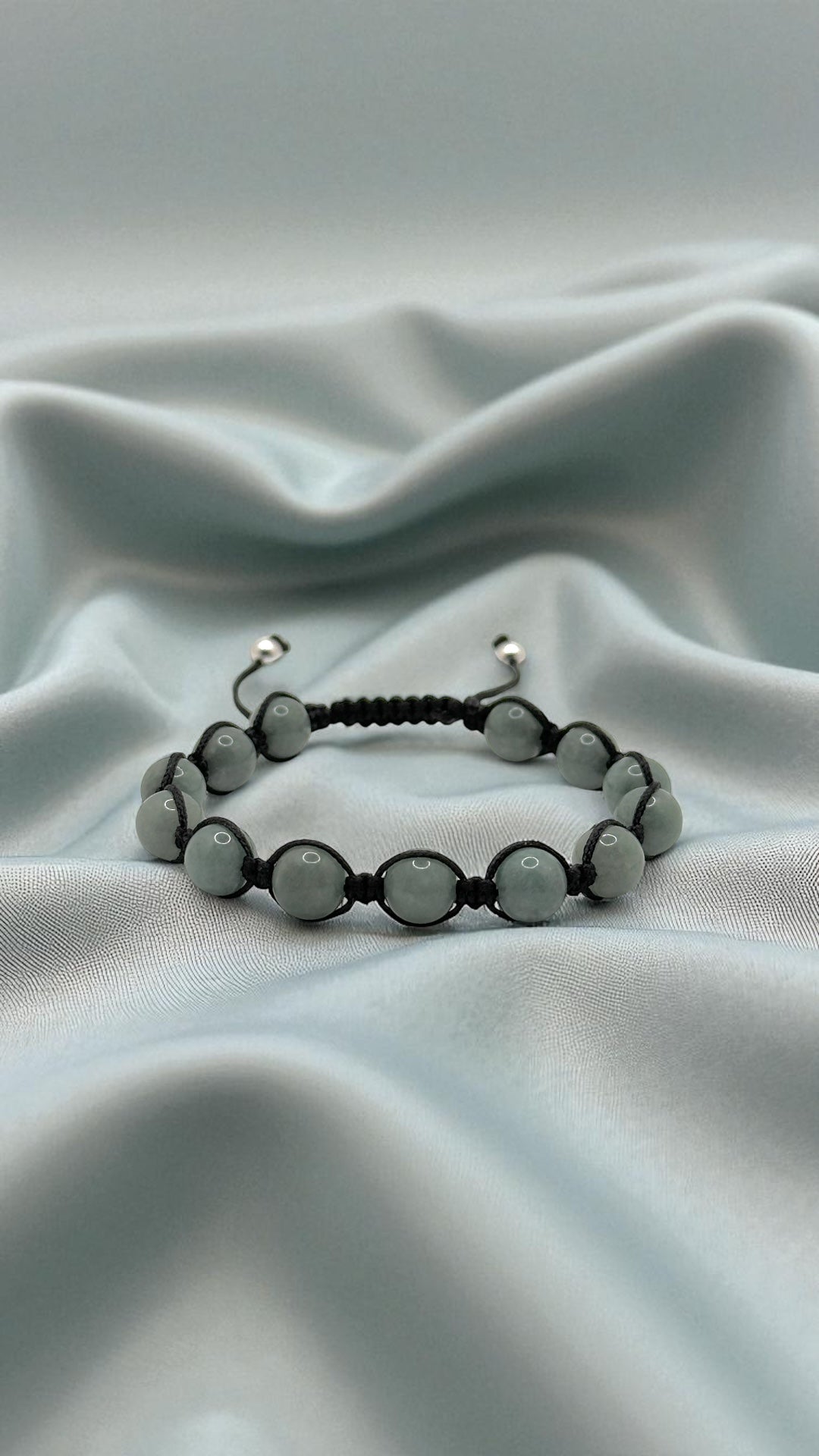 Sky Stone Jade Makramee Bracelet