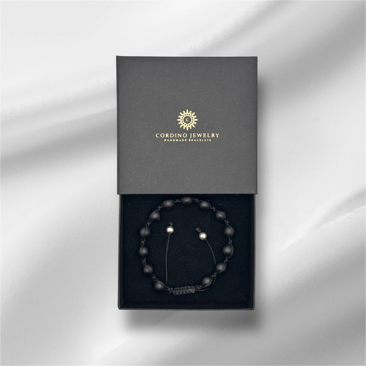 Black Onyx Makramee Bracelet