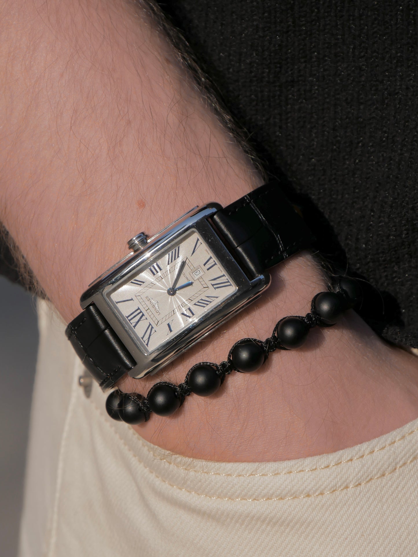 Black Onyx Makramee Bracelet
