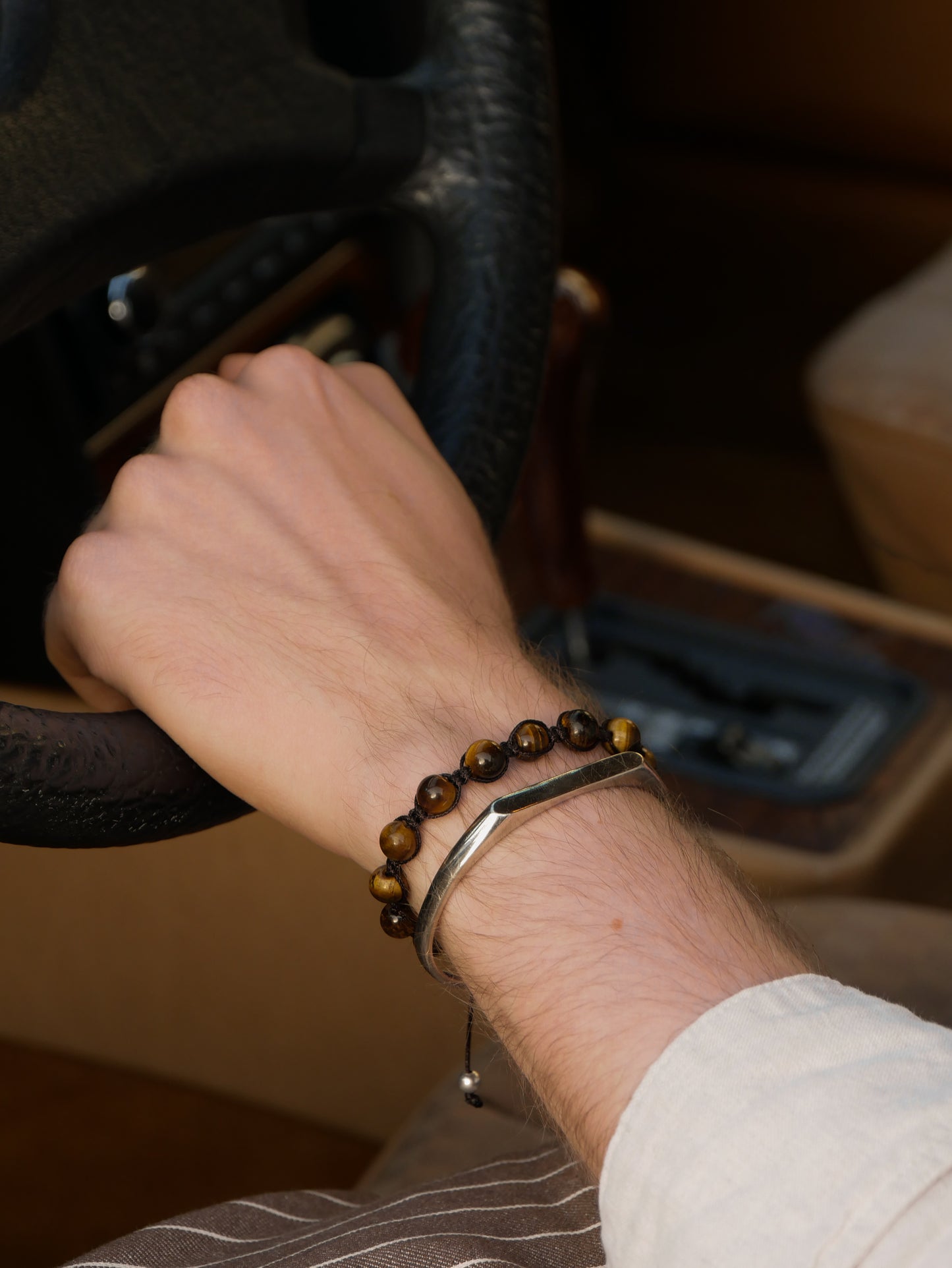 Tigers Eye Makramee Bracelet