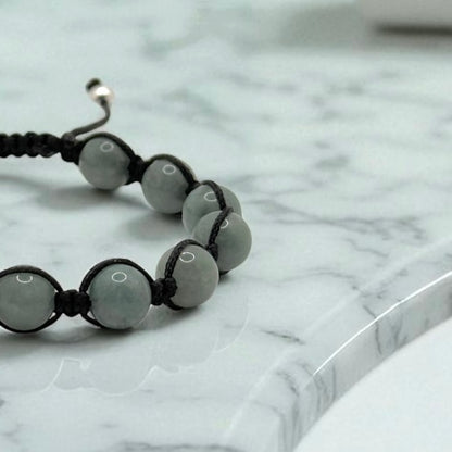 Sky Stone Jade Makramee Bracelet