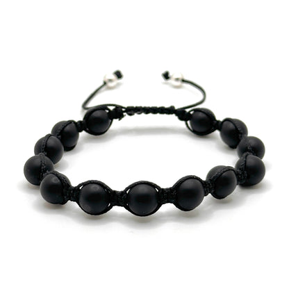 Black Onyx Makramee Bracelet