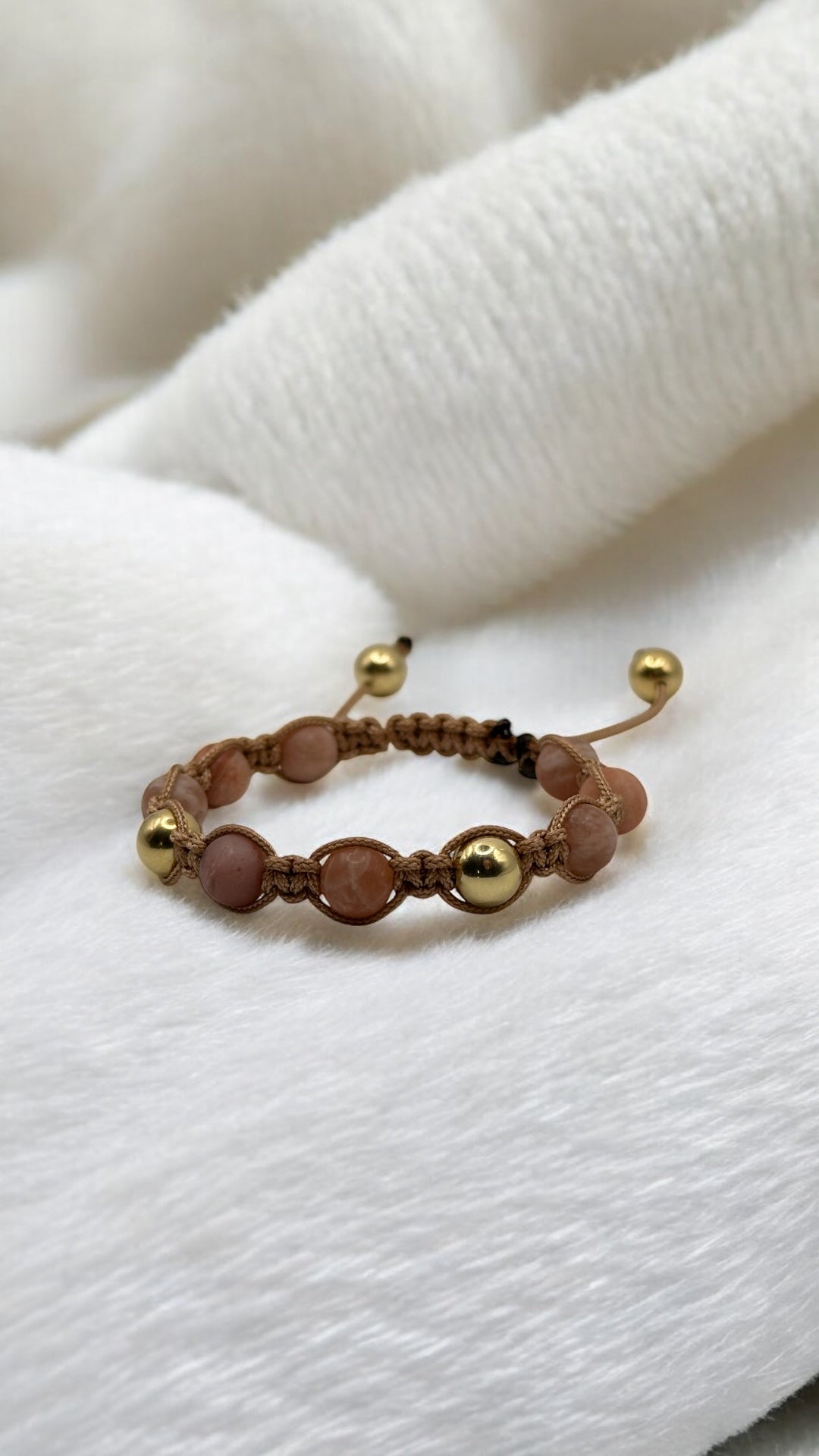 Nude Gold Prestige Makramee-Armband