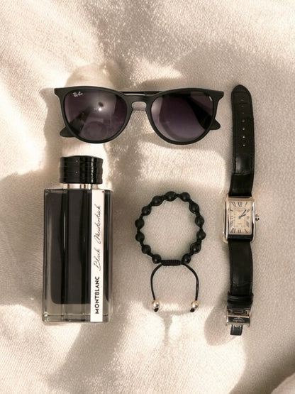 Black Onyx Makramee Bracelet
